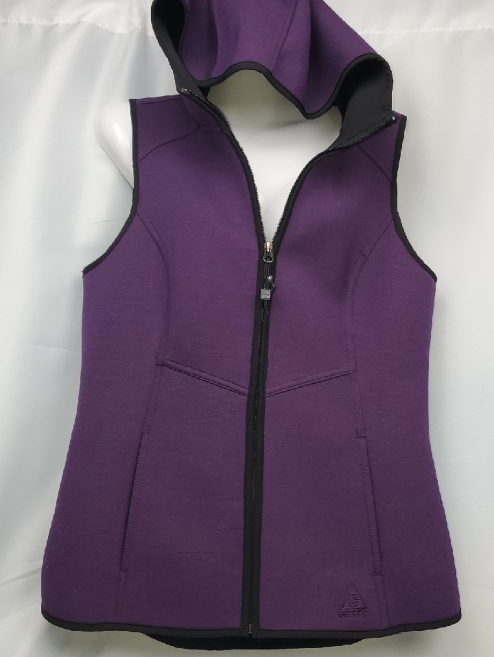 Gerry Weber Deep Purple Hooded Zip-Up Vest